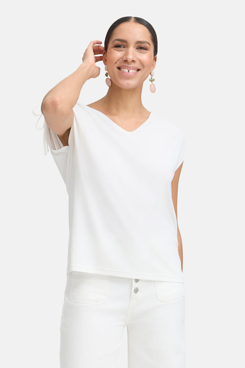 Top uni manches courtes Beige - B.YOUNG