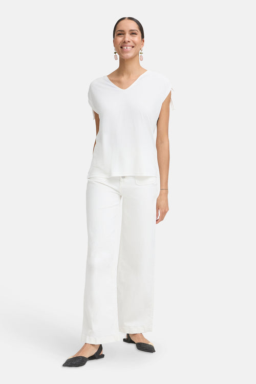 Top uni manches courtes Beige - B.YOUNG