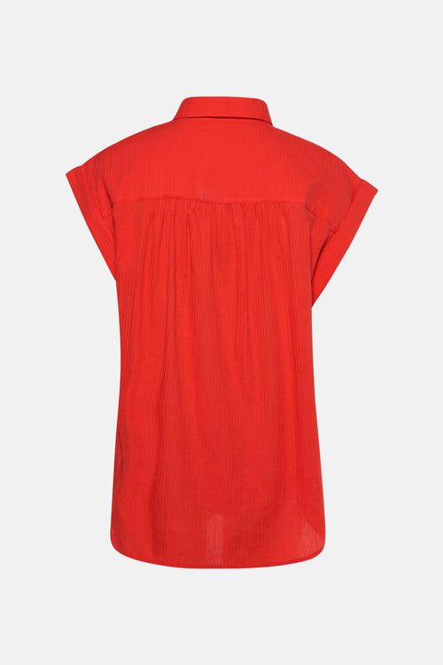 Chemise à manches courtes - rouge