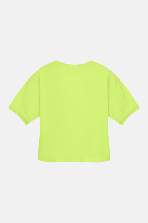 Top uni manches courtes vert de FREEQUENT, avec une coupe décontractée et des finitions simples.