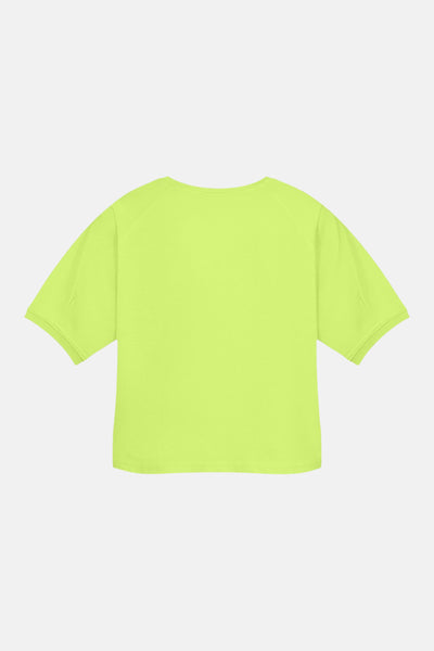 Top uni manches courtes vert de FREEQUENT, avec une coupe décontractée et des finitions simples.