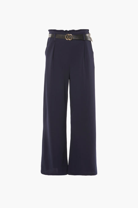 Pantalon color&eacute; - bleu