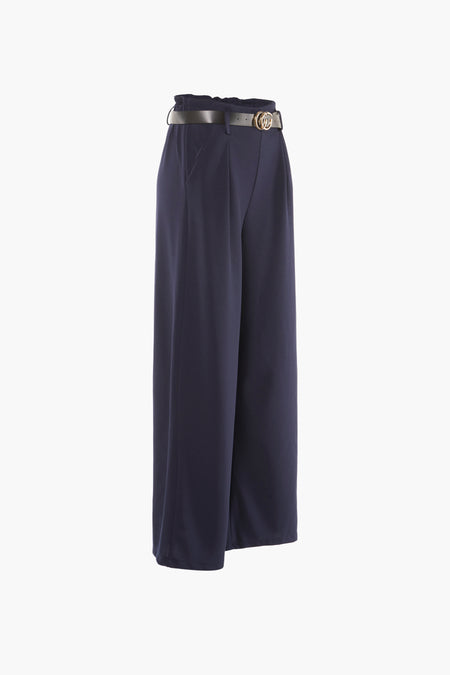Pantalon color&eacute; - bleu