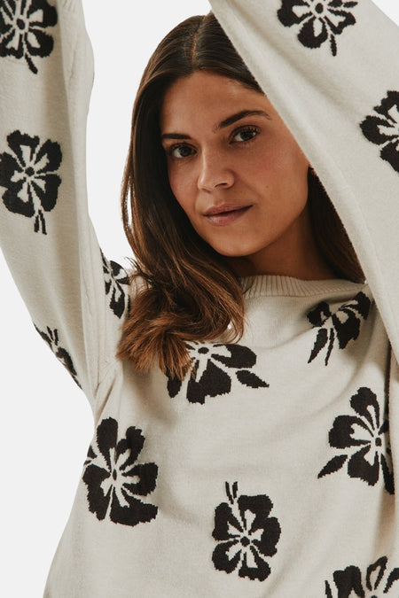 Pull col O - multicolore