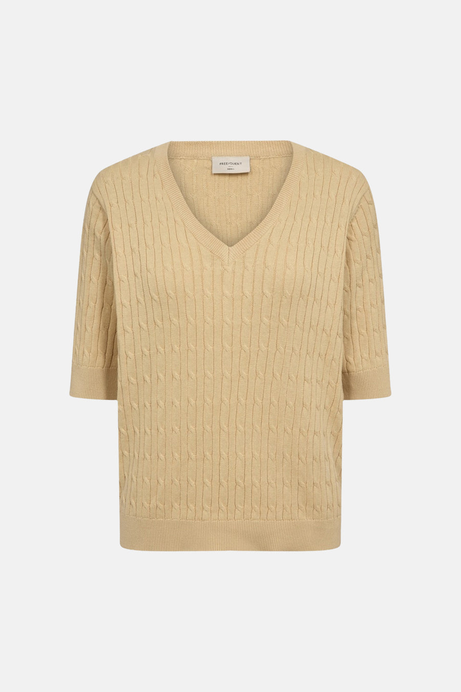 Pull col V - Jaune