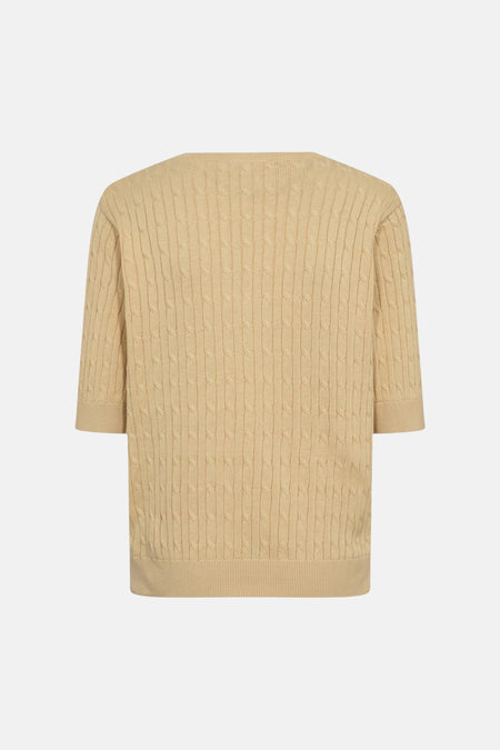 Pull col V - Jaune