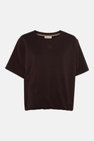 T-shirt met korte mouwen - Bruin