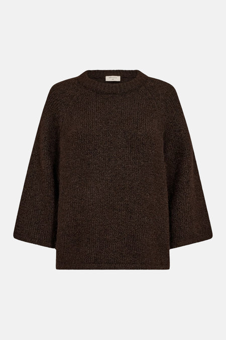 Pull col rond brun - FREEQUENT
