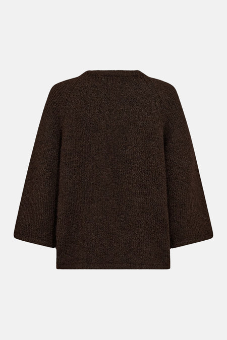 Pull col rond brun - FREEQUENT