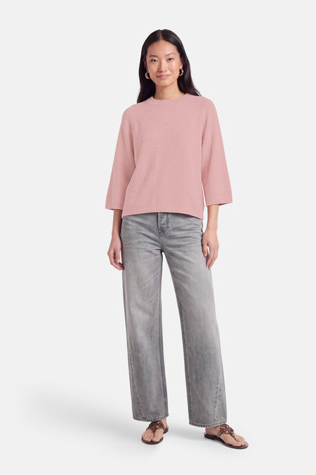 Pull O-hals - roze