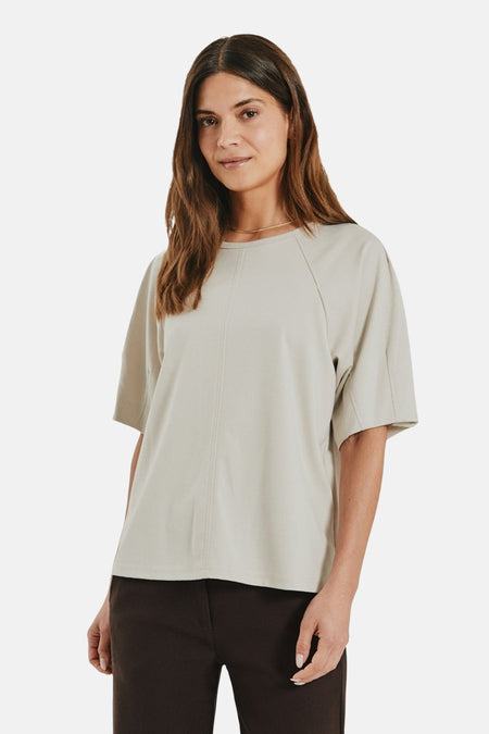 T-shirt met korte mouwen - beige