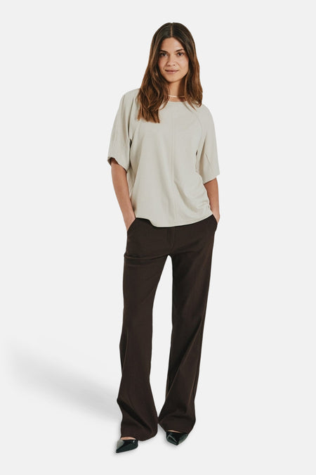 T-shirt met korte mouwen - beige