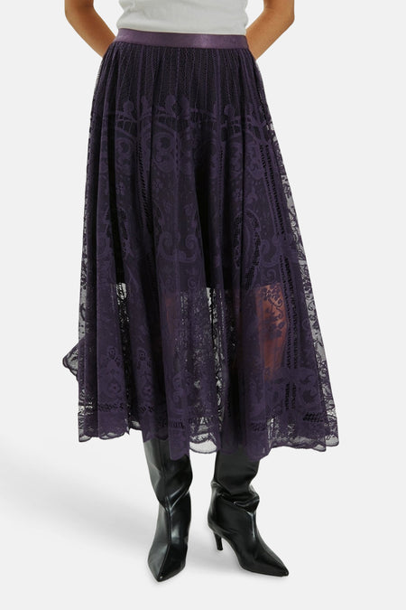 Dames tops rok formal mauve - FREEQUENT