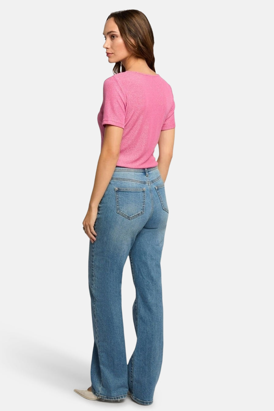 Top uni manches courtes Rose - Morgan de Toi