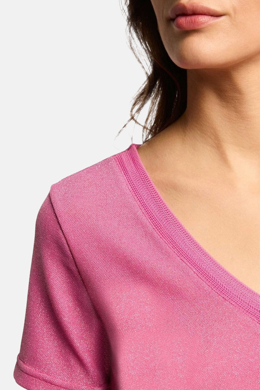 Top uni manches courtes Rose - Morgan de Toi