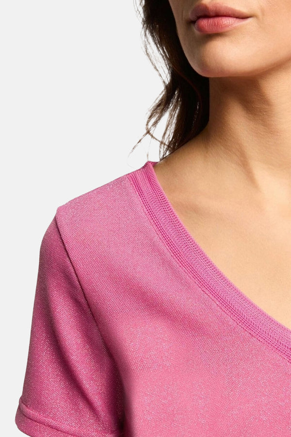 Top uni manches courtes Rose - Morgan de Toi