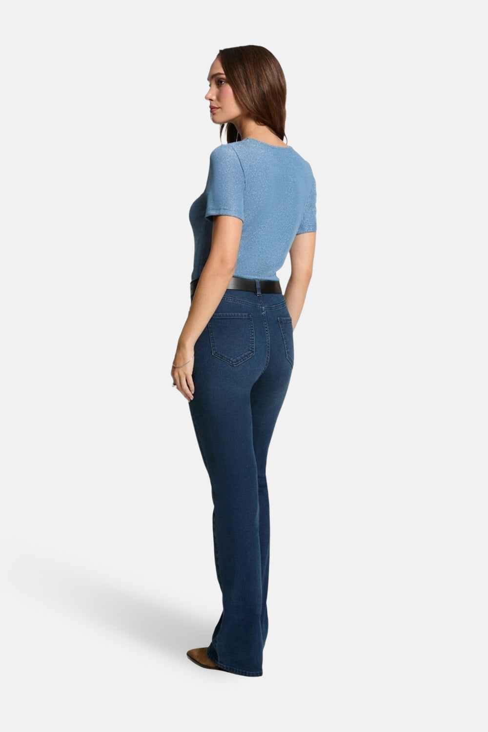 Top uni manches courtes Bleu - Morgan de Toi
