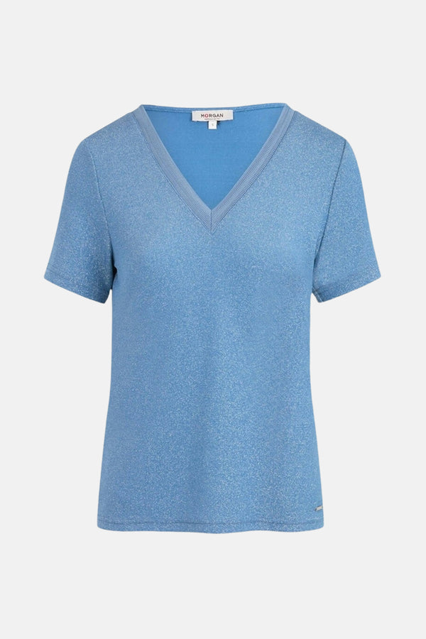 Top (korte mouwen) Blauw - Morgan de Toi