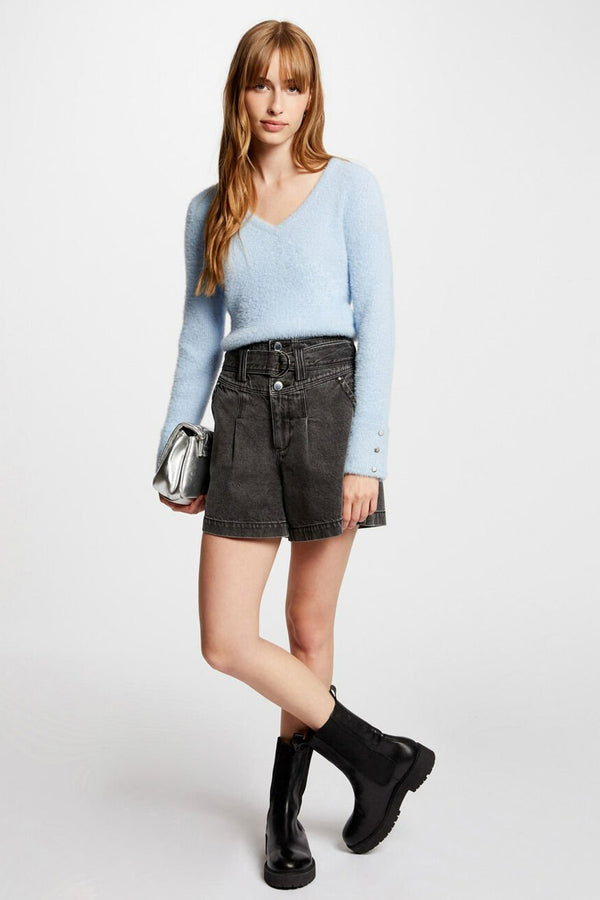Pull col V Bleu - Morgan de Toi