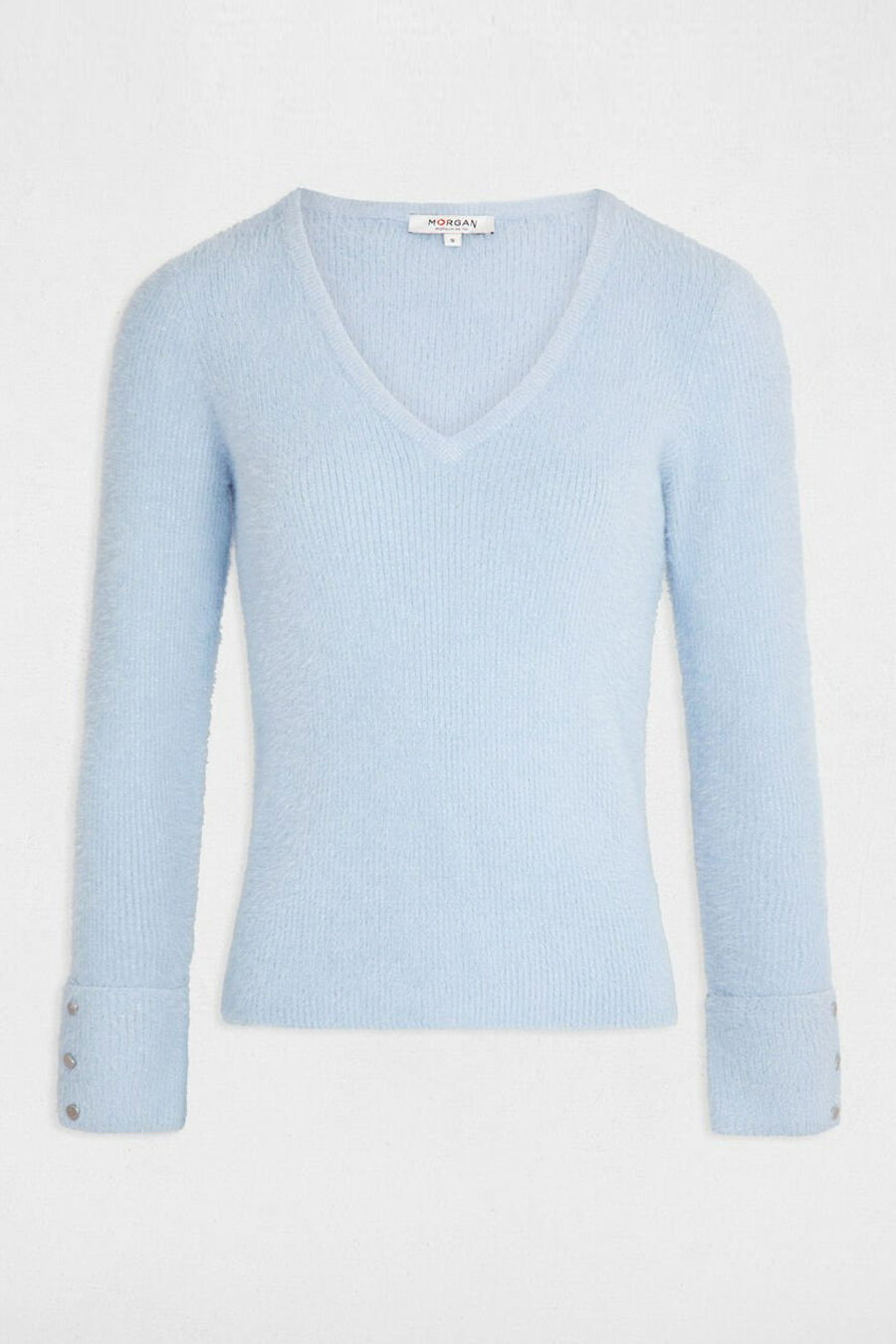 Pull col V Bleu - Morgan de Toi
