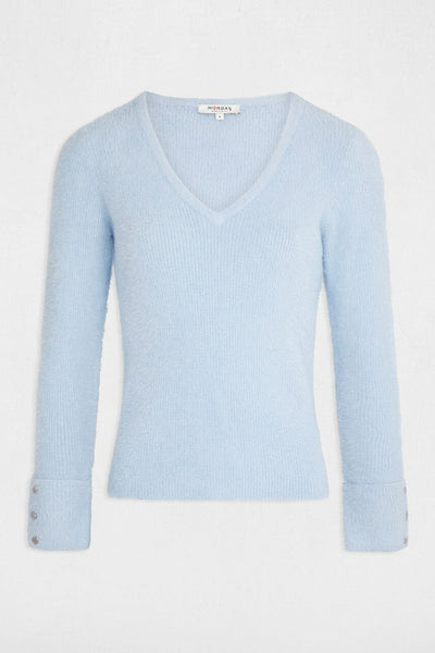 Pull col V Bleu - Morgan de Toi