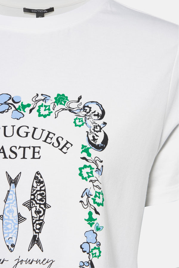 T-shirt (manches courtes) Blanc - COMMA