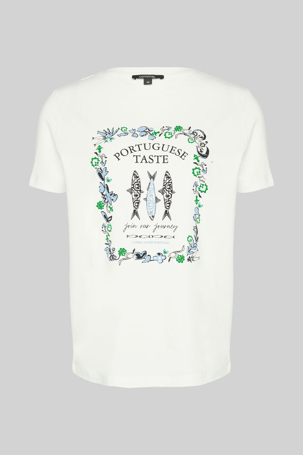 T-shirt (manches courtes) Blanc - COMMA