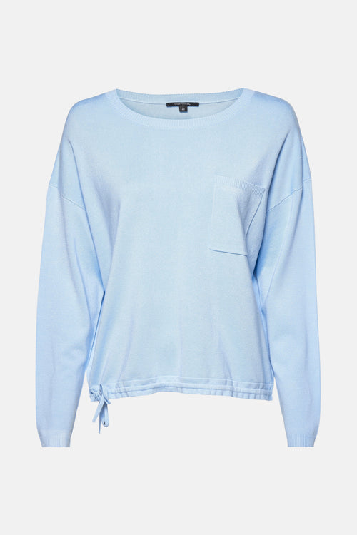 Pull col rond Bleu - COMMA