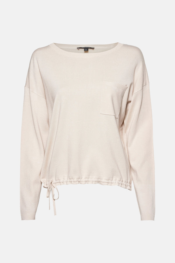 Pull col rond Beige - COMMA