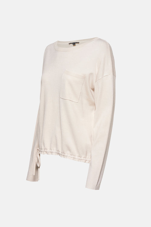 Pull col rond Beige - COMMA
