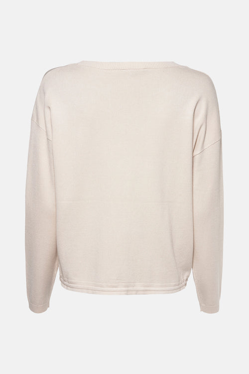 Pull col rond Beige - COMMA