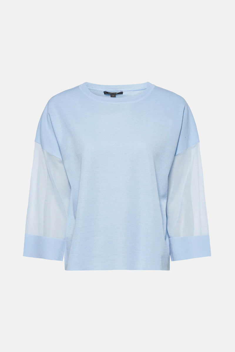 Trui met ronde hals Blauw - COMMA