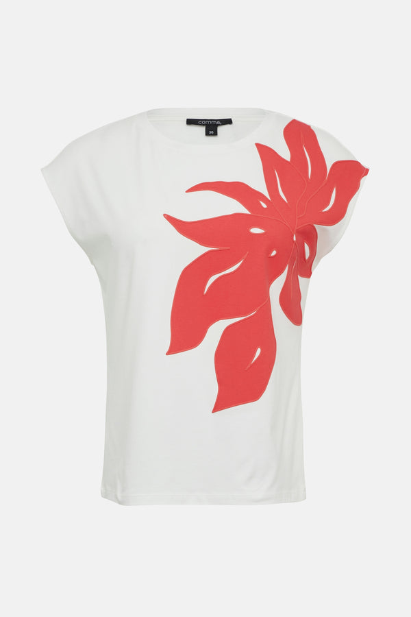 T-shirt (manches courtes) Blanc - COMMA