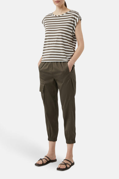 T-shirt met korte mouwen - Kaki