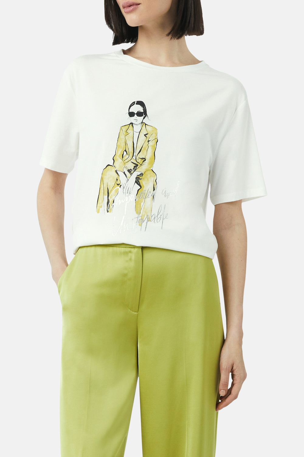 T-shirt (korte mouwen) Wit - COMMA