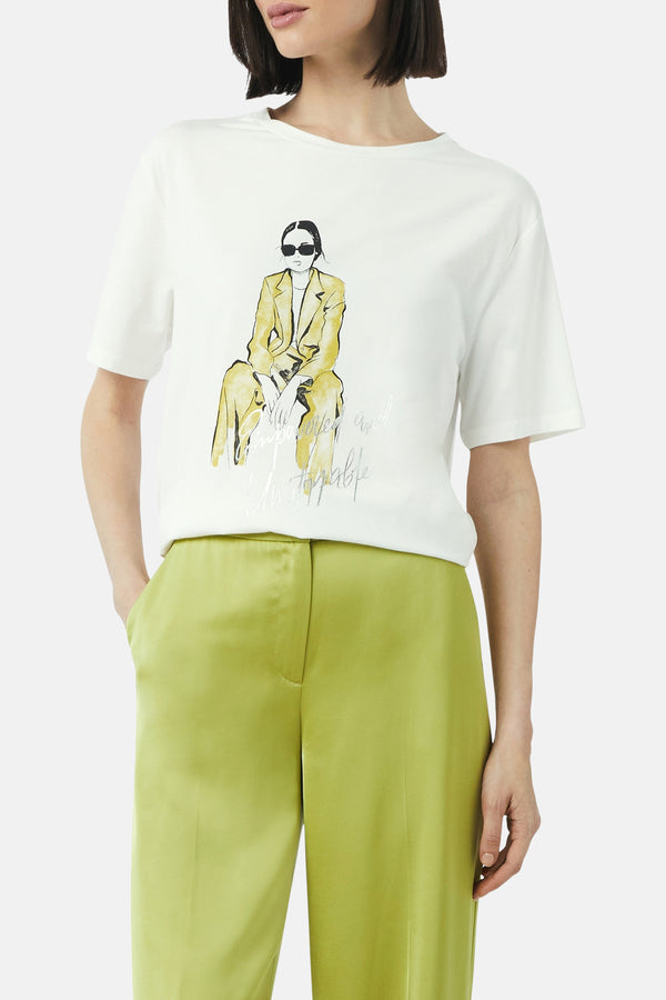 T-shirt (manches courtes) Blanc - COMMA