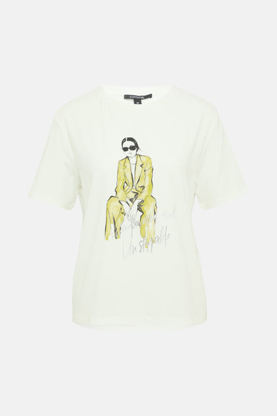 T-shirt (korte mouwen) Wit - COMMA