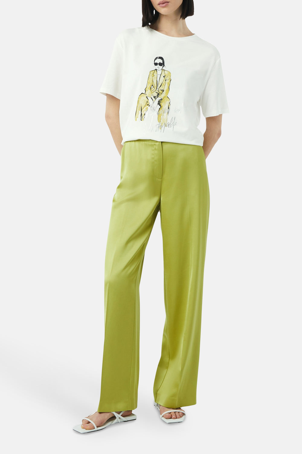 T-shirt (korte mouwen) Wit - COMMA
