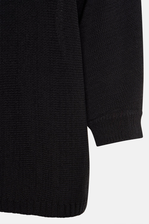 Pull met ronde hals - zwart