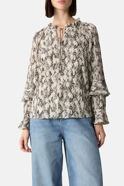 Blouse met lange mouwen - multicolor
