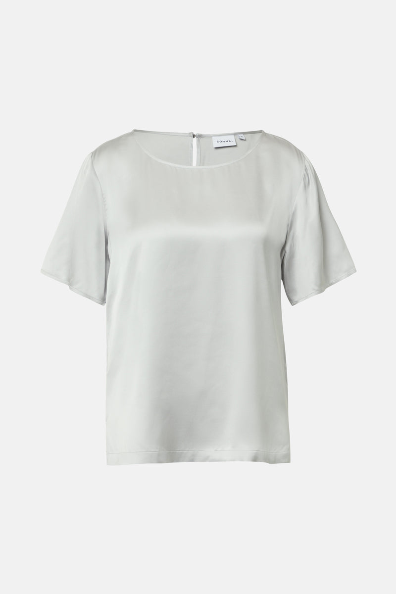 Chemisier (manches courtes) bleu - COMMA