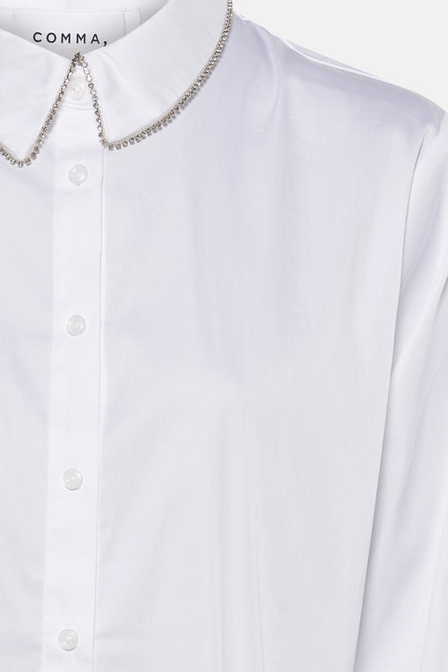 Chemise à manches longues - blanc