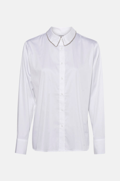 Chemise à manches longues - blanc