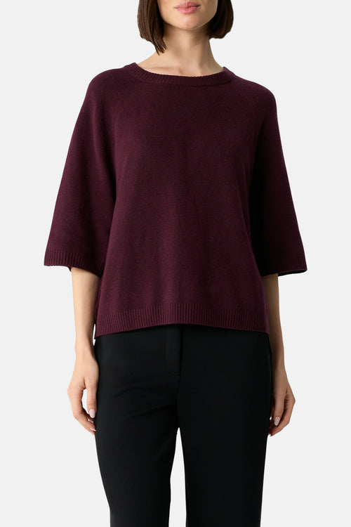 Pull col rond Rouge - COMMA