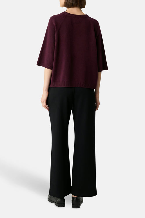 Pull col rond Rouge - COMMA