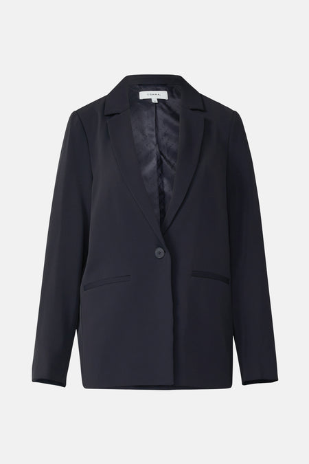 Blazer blauw COMMA, met een met met en en éénknknopsluiting.