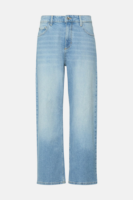 JEANS CROPPED - mid blue denim