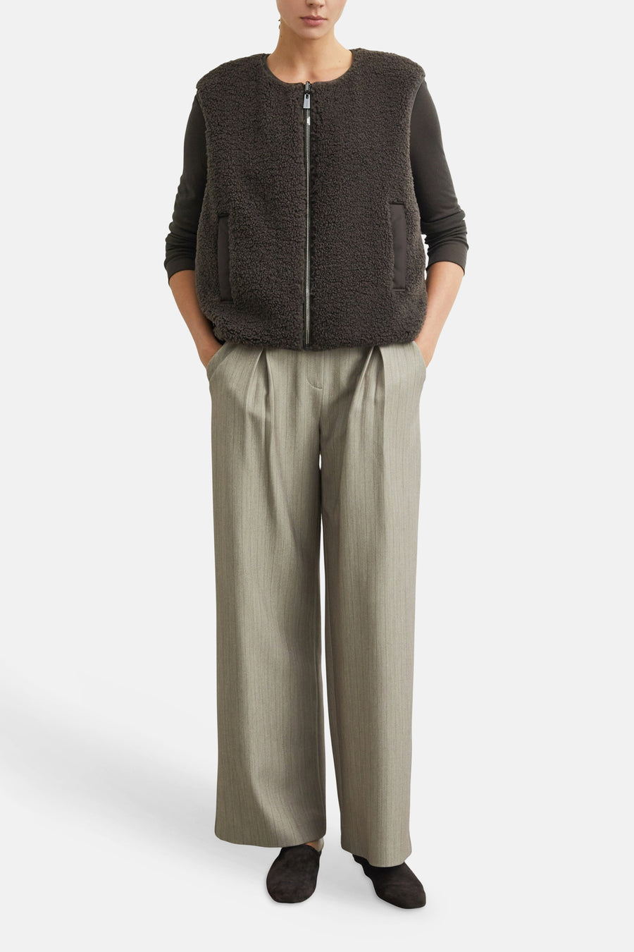 Bodywarmer bruin - COMMA