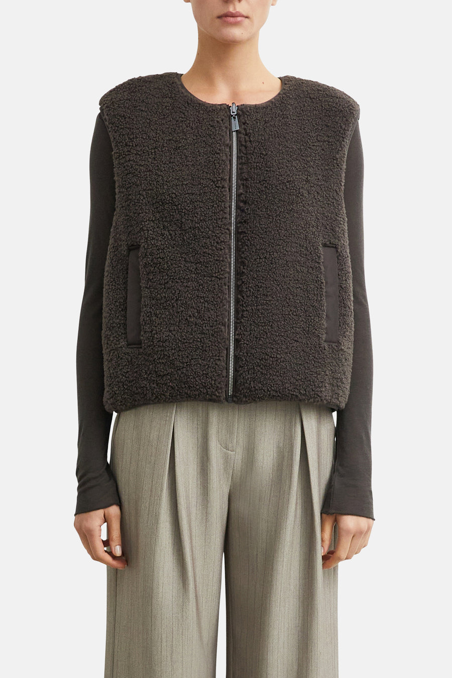 Bodywarmer bruin - COMMA