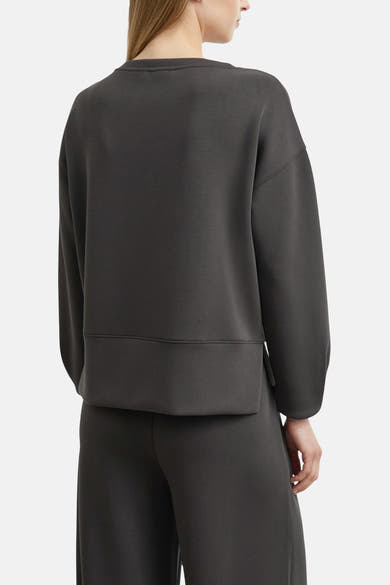 Sweater met ronde hals bruin - COMMA